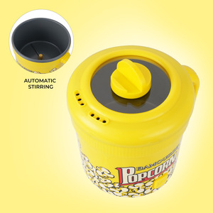 Macchina per Popcorn Elettrica Portatile Automatica Mini con Finestra Trasparente per Uso Domestico, Macchina per Popcorn Fai-da-Te per Bambini - Product Image 5