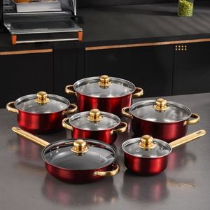 Juego de Utensilios de Cocina de Acero Inoxidable de 12 Piezas, Sartenes Antiadherentes y Ollas para el Hogar - Product Image 4