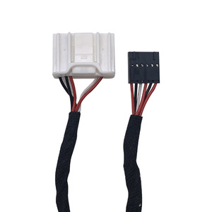 Faisceau de câblage automobile OBD2 personnalisé, 1 mètre, âme en cuivre, isolation PVC, gaine en nylon, adaptateur connecteur pour diagnostic automobile - Product Image 1
