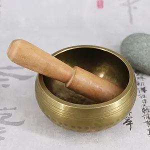 <span class=keywords><strong>Nepal</strong></span> Handmade Phật Yoga Âm Thanh Bát Xizang Bài Hát Bát Tinh Khiết Đồng Phật Singing Bowl - Product Image 1