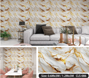 Papel Tapiz Autoadhesivo de Espuma con Diseño de Mármol de Alta Calidad <span class=keywords><strong>UDK</strong></span>, Rollo de 1.2*3M, Brillante, para Decoración del Hogar - Product Image 5