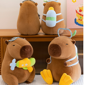 Pistolet à eau de plongée 30 40 50 cm, poupées Capybara, fabrication de jouets en peluche personnalisés, jouets en peluche en coton PP, jouets en peluche pour enfants de Noël - Product Image 2