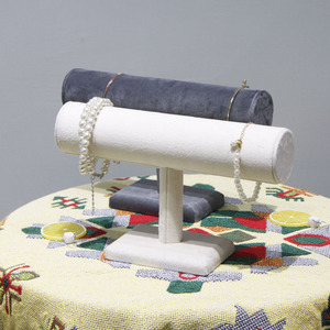 Tốt nhất bán t thanh nhung trang sức hiển thị móc áo bán lẻ truy cập màu hồng màu be Đồng hồ Bangle đứng jewlery Vòng đeo tay chủ hiển thị - Product Image 2