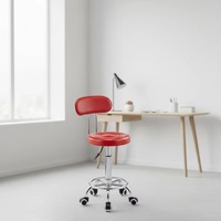 Chaise de bar à base métallique pour mobilier de salle à manger, mobilier commercial, confortable, durable, avec roulettes de qualité supérieure, tabourets de bar EN12520