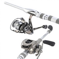 Ensemble canne à pêche Bering Carbon Luya avec moulinet de précision, canne de pêche en rivière à poignée droite, moulinet spinning, canne de pêche en mer à longue portée, canne à pêche pour la pêche au poisson bouche de cheval à action souple