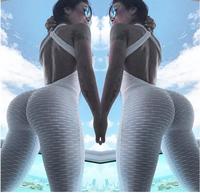 Femmes grande taille respirant minceur automne et hiver Fitness sport sans manches dos nu Sexy serré Yoga pantalon Yoga ensemble Jumpsu