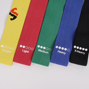 5pcs Polyester tập thể dục ban nhạc cho làm việc ra Yoga Pilates kéo dài Nhà Phòng tập thể dục tập thể dục đàn hồi cao vải kháng ban nhạc thiết lập - Product Image 5