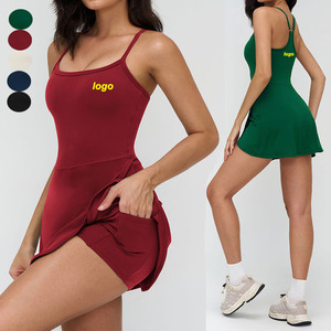 Robes pour femmes en gros : Robe à bretelles respirante effet seconde peau, <span class=keywords><strong>tenue</strong></span> décontractée ajustée pour le sport, la course et le <span class=keywords><strong>tennis</strong></span> - Product Image 1