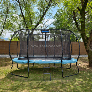 <span class=keywords><strong>Trampoline</strong></span> ovale Zoshine avec <span class=keywords><strong>poteaux</strong></span> courbes et <span class=keywords><strong>filet</strong></span> de sécurité, <span class=keywords><strong>trampoline</strong></span> de loisirs, couverture de ressort en PVC haute résistance - Product Image 1