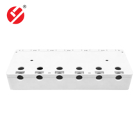 LIYUAN LY-SB75-6P Caja de Montaje en Superficie/Pared de 1 Puerto RJ45/RJ11 Blanca de PC/ABS, Carcasa Vacía para Keystone Jack, Redes Cat5e/Cat6