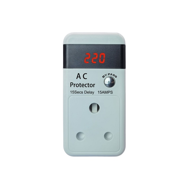 220V South Africa Plug Type Connector Adapter TV/Fridge/AC Guard Adjustable Over/under Voltage Protector Digital Display