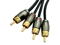 Kabel Audio 1m 3m 5m Full Metal 2 RCA AV Audio Tembaga Murni OFC Kabel AV Kualitas High End Fidelity Hifi 2 Kabel RCA