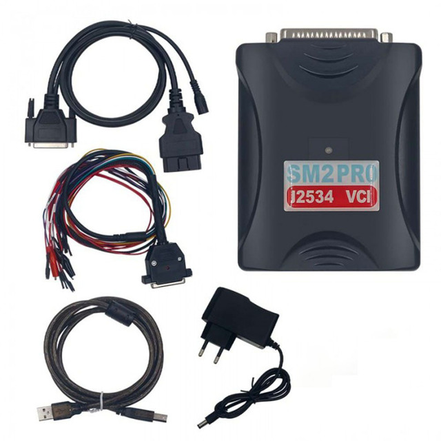 SM2 PRO+ J2534 VCI Professional Auto ECU Programmer 67-in-1 with Dongle V1.20 & 1.21 Code Reader Ethernet Plastic Material