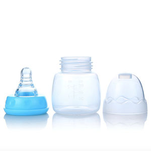Biberons avec couvercle pour bébé, <span class=keywords><strong>Mini</strong></span> bouteille pour allaitement pour nouveau-né 60ml, lait, sein, mamelon en silicone, prix d'usine - Product Image 6