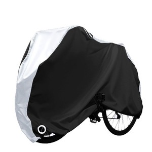 Housse de vélo transfrontalière en polyester 210D, imperméable, pare-soleil, pliable, pour VTT, noir, argent, orange - Product Image 4