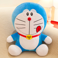 Peluche Doraemon 50 cm, poupée en peluche, couleurs mélangées, chat Dingdang créatif et dodu, vente chaude, peluche super douce, rembourrage en coton PP, unisexe pour