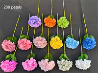 Harga Grosir Pabrik Bunga Hydrangea Hijau Lateks Buatan Bunga Hydrangea Buatan untuk Gaun Pengantin atau Dekorasi Rumah