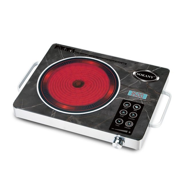 Sokany 3500W Electric Single Stove Induction Cooker 1 Burner Stove and Electric Infrared Cooktop for Restaurant Kitchen