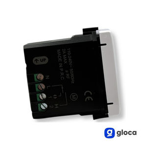 Botón de Obturación Inteligente Gloca con WiFi, 110-240V 2A Máx., Control Remoto Integrado, Diseño Minimalista de Plástico para Persianas - Product Image 4