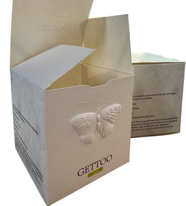 Boîte de papier de luxe personnalisée avec logo en relief finition haute feuille réutilisable pour bougie cosmétique vêtements sous-vêtements stockage de bijoux - Product Image 2