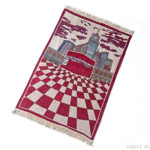 Dropshipping / Stock disponible en gros / OEM Tapis de prière islamique en chenille avec nouveau motif mosquée pour musulmans - Product Image 6