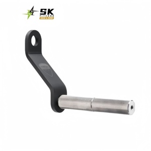 SK Accessoires de câble de haute qualité Machine à câble en acier et tige de traction triceps revêtue de caoutchouc solide avec tige de presse en caoutchouc - Product Image 2