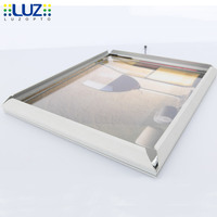 27X40 double face suspendu aluminium clip film affiche cadre photo led tableau d'affichage mince snap cadre menu boîte à lumière