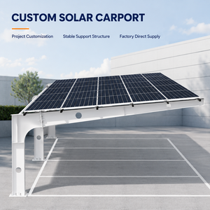 Sistema de Montaje para Cocheras Solares Comerciales, Personalizado por Fábrica (OEM/ODM), Estructura de Soporte para Paneles Fotovoltaicos - Product Image 1