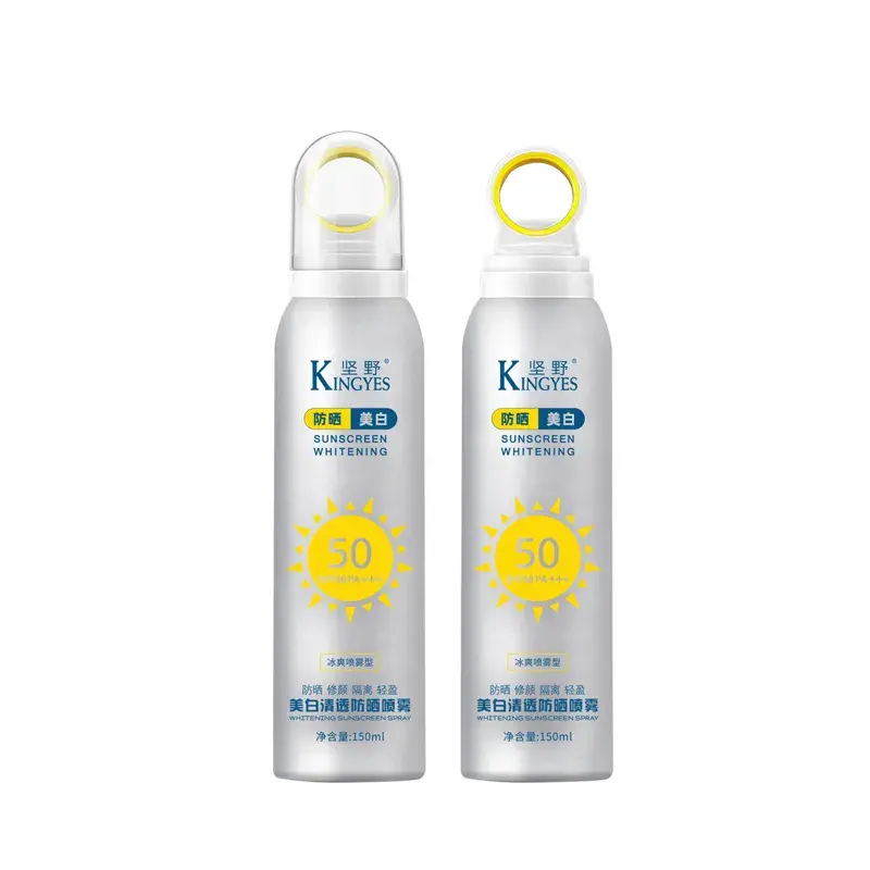 High quality custom whitening UV Protection Sunscreen spf 50 sunscreen spray