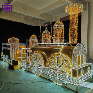 Guirnalda de Luces LED Impermeables IP65 con Forma de Tren, Camión o Autobús de Santa Claus para Decoraciones Navideñas, de Año Nuevo y de San Valentín para Exteriores, Tamaño Grande - Product Image 6