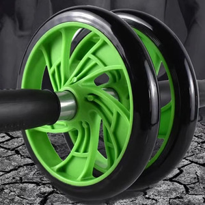 Xoyoou nhà tập thể dục bụng thiết bị cốt lõi sức mạnh Đào Tạo Ab bánh xe con lăn với đầu gối mat Bộ - Product Image 4