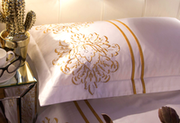 Ensemble de literie de chambre à coucher 100% coton, drap de lit de couleur blanche, taille unique en percale