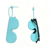Étui à lunettes/lunettes de soleil en silicone créatif avec logo personnalisé, sac de rangement, étui de protection pour lunettes, pochette imperméable et durable