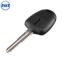 Coque de clé de voiture télécommande 2 boutons avec lame non coupée MIT8/MIT11 pour Lancer Outlander
