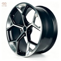 Jantes monobloc forgées légères avec faces usinées CNC et barils revêtus brillants pour des performances fiables
