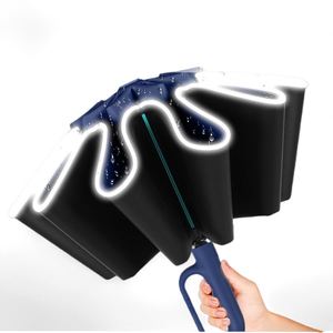 Paraguas Plegable de Viaje Clásico Nuevo a Precio Sorpresa, Mango de EVA, Apertura Totalmente Automática, 130 cm de Diámetro, para Lluvia - Product Image 3