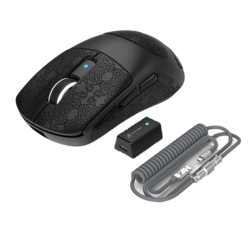 Wireless RGB Gaming Mouse Rechargeable Ergonomic FPS Design Programmable Buttons Metal Shell LED Backlit for PC Laptop Gamers