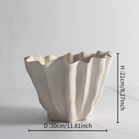 Jarrón de Flores para Boda, Diseño Moderno y Minimalista, Hecho a Mano, Ecológico, con Acabado Transparente, Color Personalizado, Tazón para Chocolate