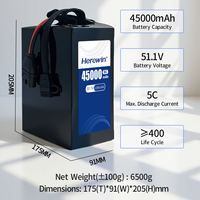 Аккумулятор Herewin 51.1V 45000mAh LiHV для дронов, 14S, высокоплотный аккумуляторный блок для БПЛА VTOL и картографических дронов