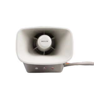 Sirène d'alarme industrielle Patlite 12-24V DC, haut volume 110 décibels, pour systèmes de contrôle dédiés PLC PAC - Product Image 1