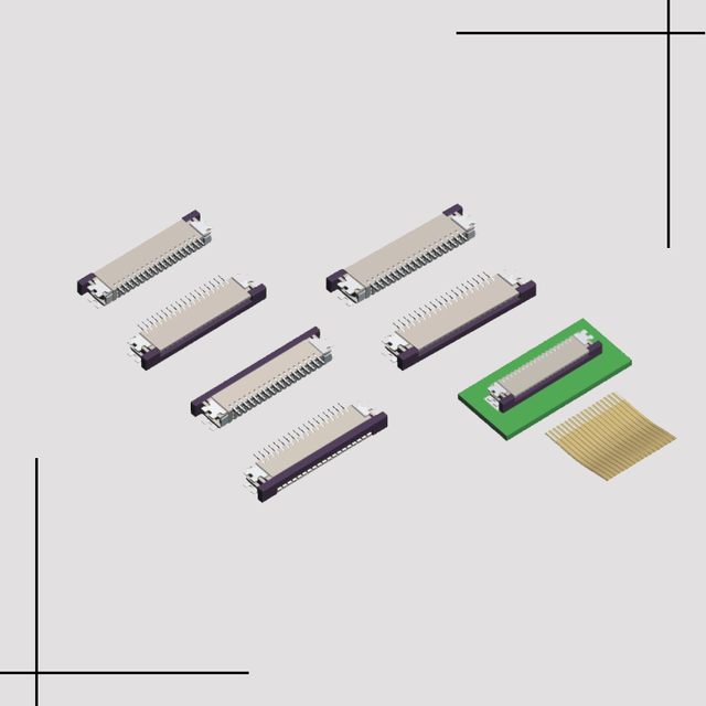 Connector-fpc / ffc 1mm FPC Connector CE ROHS 3 4 5 6 7 8 10 12 13 14 15 16 18 20 22 24 26 28 pin