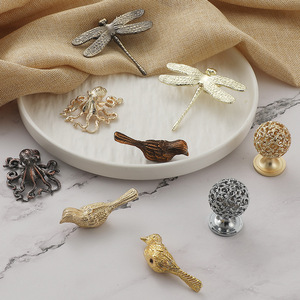 Dragonfly <b>Cabinet</b> Handle Zinc Alloy Novelty Shape Modern Design Drawer <b>Knob</b> Durable Furniture Hardware - Product Image 3