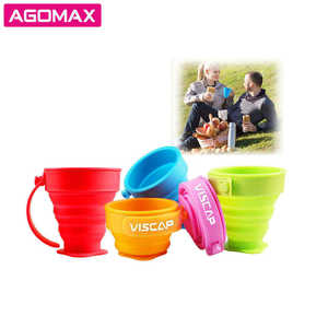 FREE SAMPLE Travel Silicone Collapsible Foldable Coffee Cup <b>Mugs</b> - Product Image 3