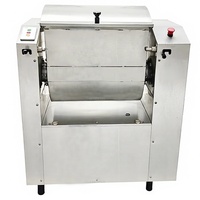 Mesin Mixer Roti Stainless Steel Komersial Kapasitas Tepung 25 kg Peralatan Pengaduk Adonan Elektrik Otomatis Penuh untuk Hotel