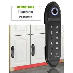 Wilress-cerradura de armario con contraseña y tarjeta de huella dactilar, aplicación TTLock, WIFI, función opcional