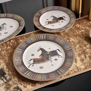 Accesorios de Cocina, Exquisitos Juegos de Vajilla de Cerámica, Juegos de Vajilla de 58 Piezas, Cuatro Caballos de Guerra, Porcelana de Lujo Europea, Buena Venta - Product Image 4