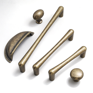 Oukali Giá Thấp Nhôm Tủ Liên Tục Cổ Bằng Đồng <span class=keywords><strong>Pewter</strong></span> Bạc Giá Màu Đen Cổ Điển Châu Âu Tủ Xử Lý Và <span class=keywords><strong>Knobs</strong></span> - Product Image 5