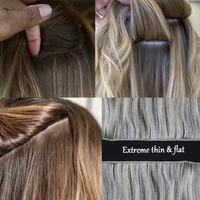 Extensions de cheveux humains vierges russes Genius Machine Double Weft 100% naturels non traités, bouclés européens italiens, ondulés lâches, ondulations profondes