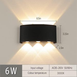 Lámpara de Pared LED de Aluminio de Alta Calidad, Antideslumbrante, para Uso en Interiores/Exteriores, Impermeable, Diseño Moderno, Alto CRI 70-80 - Product Image 3