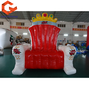 Verjaardagsfeestje Opblaasbare Koning Stoel Sofa Reclame Opblaasbare Meubels Stoel Voor Promotionele - Product Image 5
